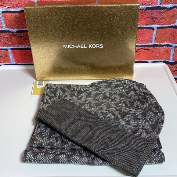 MICHAEL KORS Women\'s Logo Shine Gift‎ Box Set 2 Pieces Derby Melange